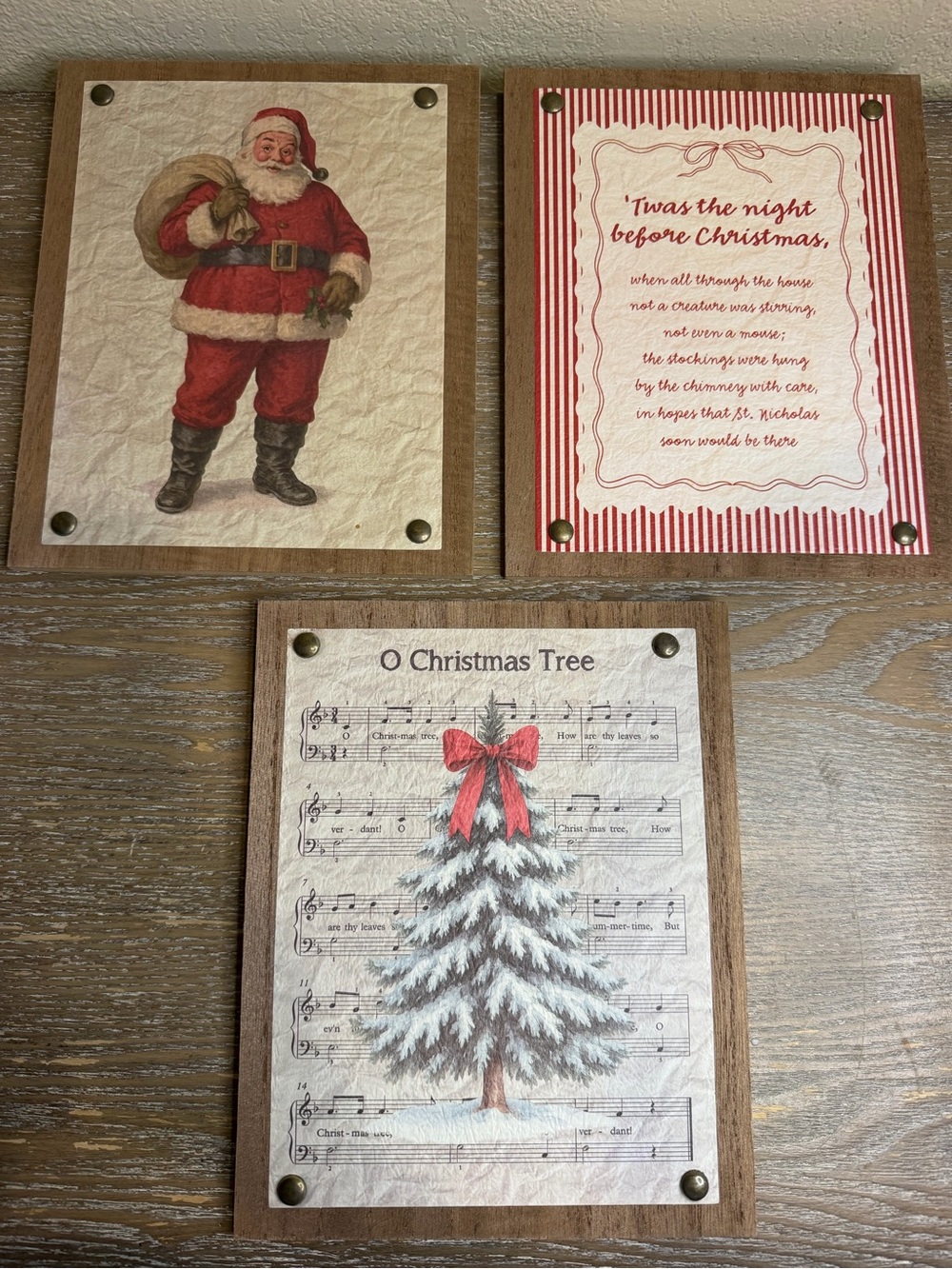 NEW Target Bullseye Playground Christmas Wall Decor set of 3